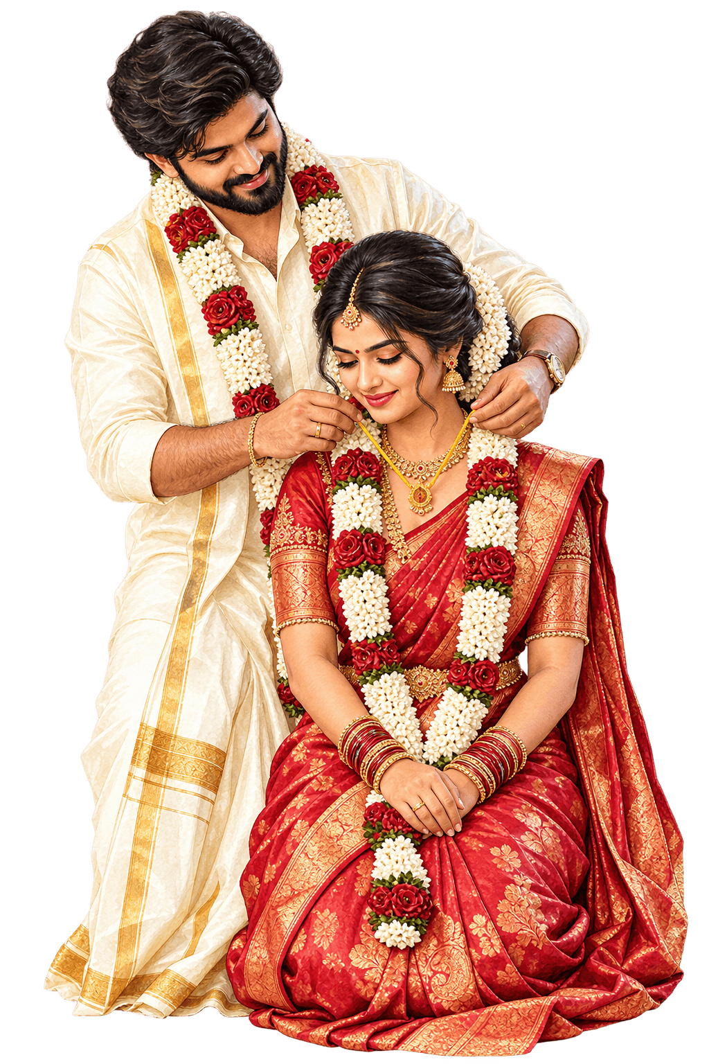 Golden Thaali Ceremony invitation style